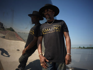 ANTHONY HAMILTON COLLECTION: Black/Gold Amazing T-Shirt