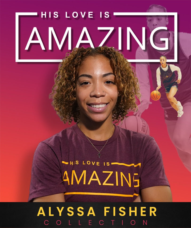 ALYSSA FISHER COLLECTION: Maroon/Yellow Amazing T-Shirt
